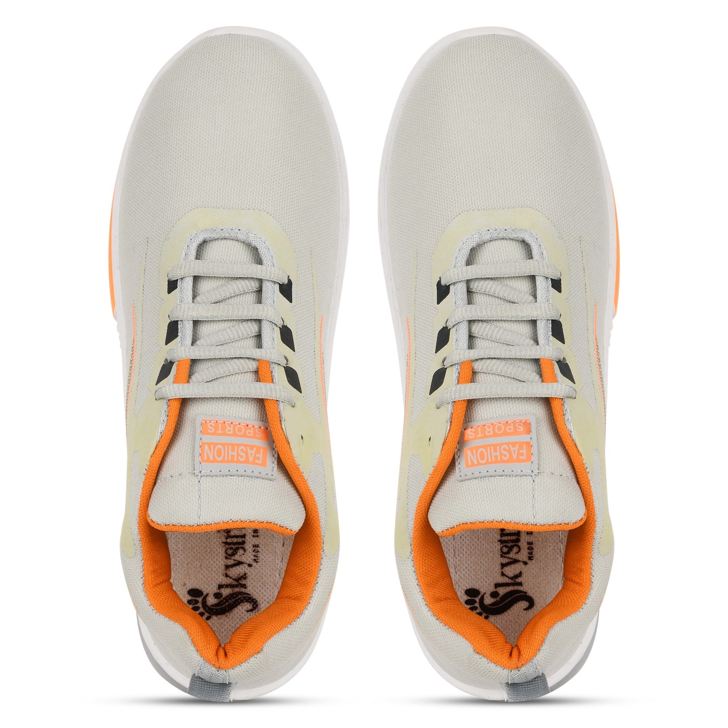 π₯ SkyHigh Grey & Orange Sports Sneakers β Elevate Your Game! π₯