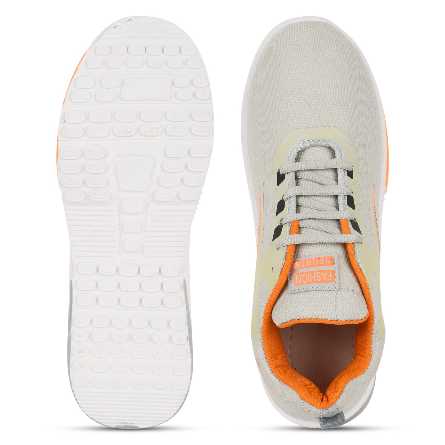 🔥 SkyHigh Grey & Orange Sports Sneakers – Elevate Your Game! 🔥