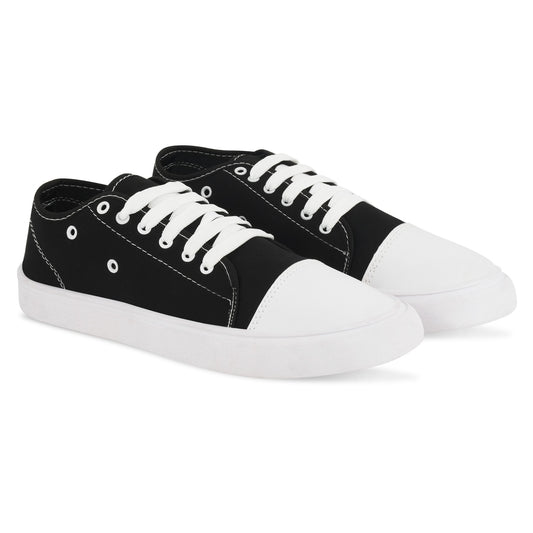 🔥 SkyHigh Black & White Classic Sneakers – Elevate Your Style Effortlessly! 🔥